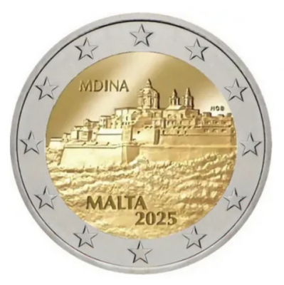 2 Euro MALTA - 2025 im Blister - Mdina  - ab Ende Mai